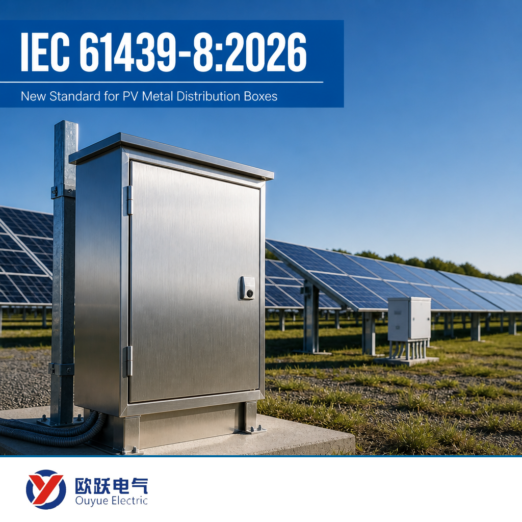 Жаңа IEC 61439-8:2026 PV металл тарату қораптарына арналған ережелер